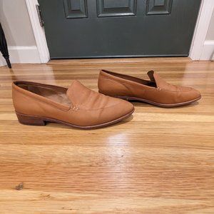 Madewell, tan leather loafers, size 7.5
